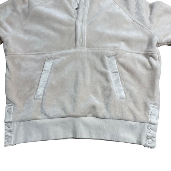ATHLETA RECOVER COZY SNAP FRONT SWEATSHIRT CHANTILLY CREAM WOMENS M PULLOVER - Picture 5 of 11